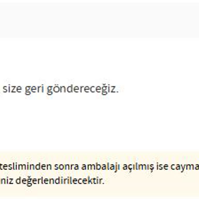 Hijyen Pedi Olmadan Gönderilen Ürün İçin İade Talebinin Reddedilmesi
