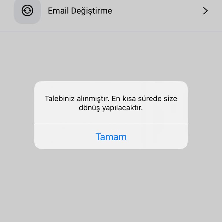 Hesabımın Silinmesi İçin Acil Yardım Talebi