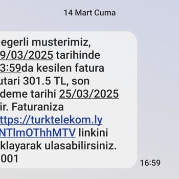 Türk Telekom'dan Beklenmedik Fatura Sürprizi