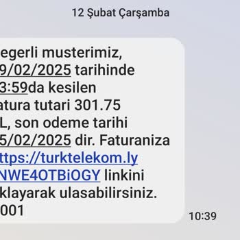 Türk Telekom'dan Beklenmedik Fatura Sürprizi