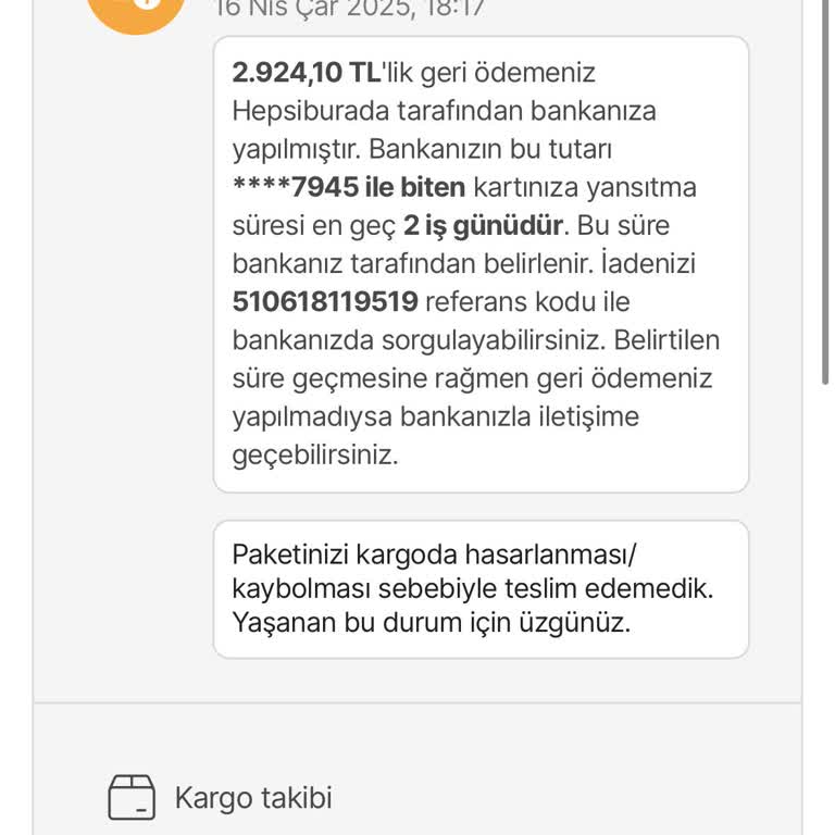 Hepsiburada'da Kayıp Ürün Ve Yetersiz Destek