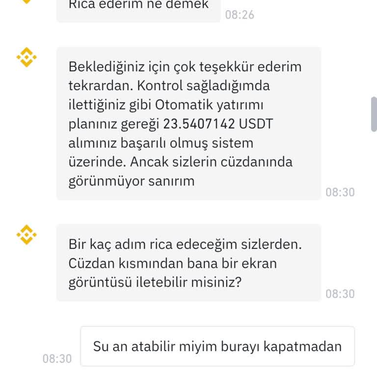 Binance TR'de Otomatik Yatırım Sorunu Ve Müşteri Hizmetleri İlgisizliği