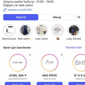 Alidacollectionn Ürün Beklediğim Gibi Gelmedi