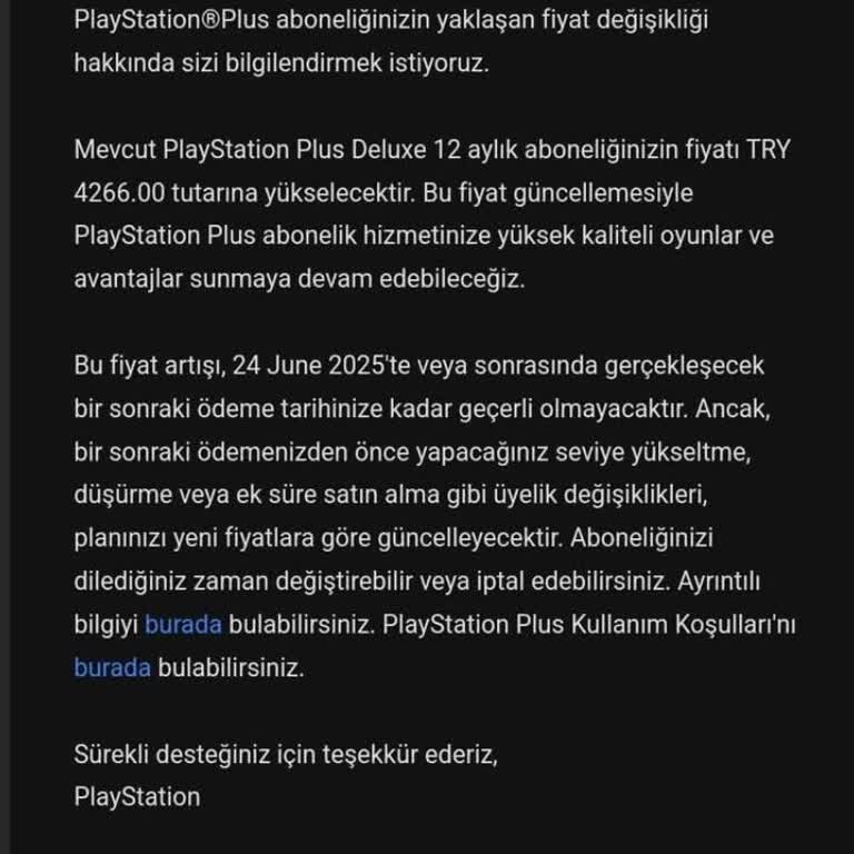 PlayStation Plus Üyelik Zammı Mağduriyeti
