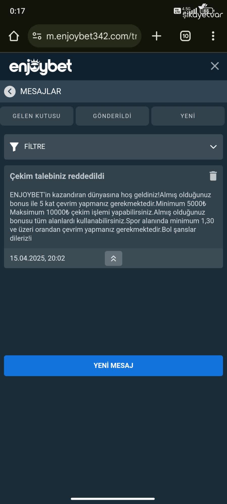 Illustrazione del bonus Enjoybet