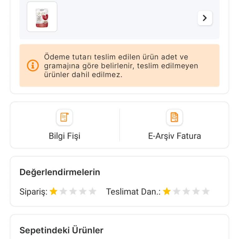 Sürekli Eksik Gelen Siparişler Ve Çözüm Bulunamayan Mağduriyet