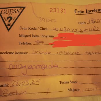 Guess'ten Alınan Kot Pantolonun Hızla Deformasyonu