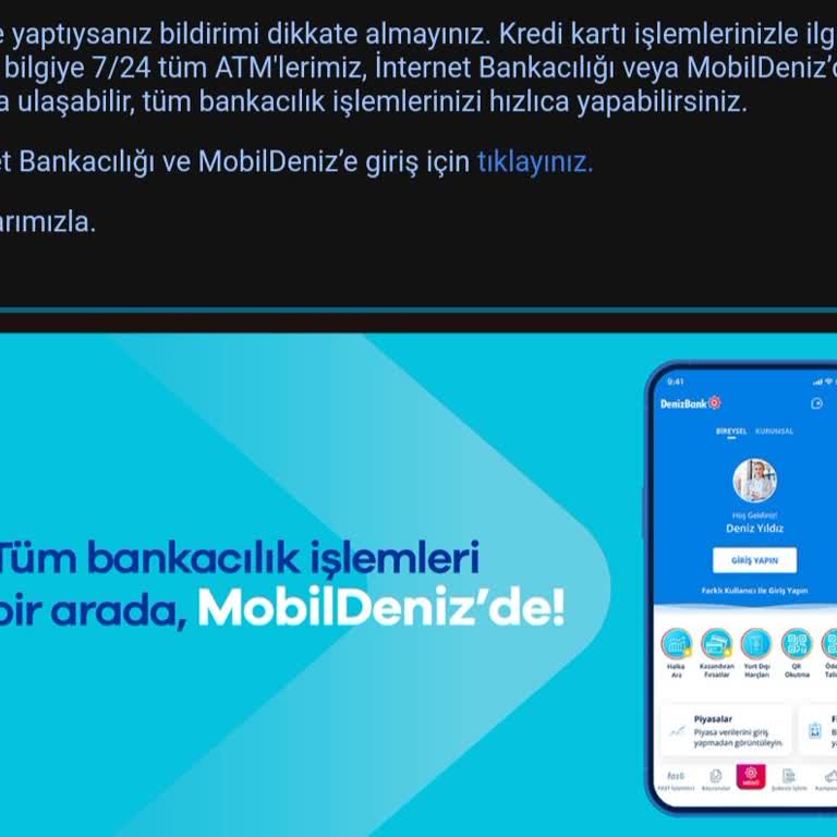 Denizbank Kredi Kartı Gecikme Bedeli Ve Kullanım Kısıtlaması
