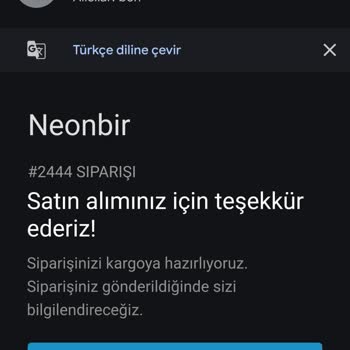 Siparişin Teslim Edilmemesi