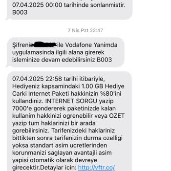 Vodafone İnternet Tüketiminde Gizemli Kayboluş