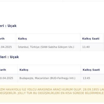 Jolly Tur Vize İşlemlerinde Büyük Hata