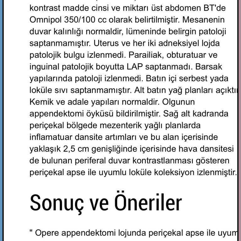 Apandisit Ameliyatında Yaşanan Hayati Hata