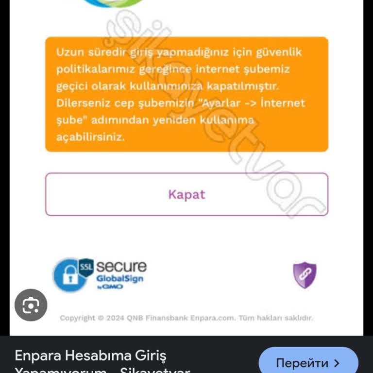 Enpara Uygulama Ve Web Giriş Sorunu: Erişim Engeli Ve Çözüm Merkezi İletişim Problemi