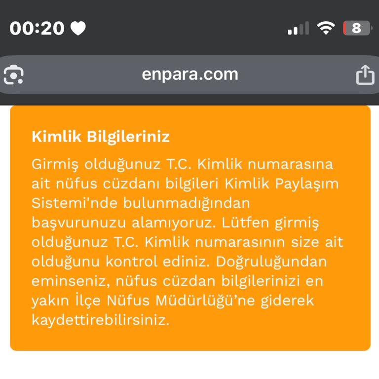 Enpara'da Mavi Kartlılara Yönelik Banka Kartı Sorunu