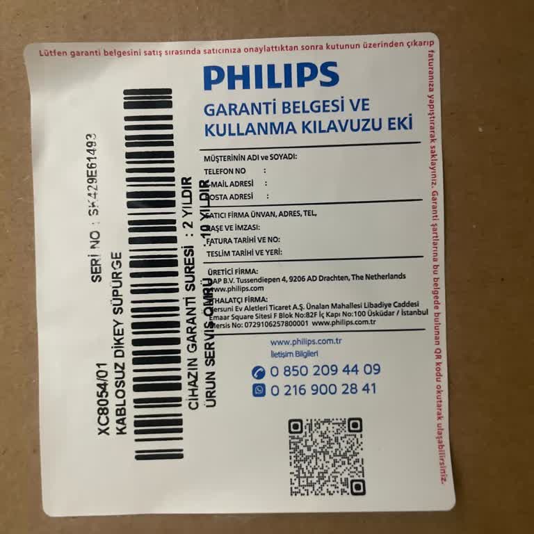 Philips Ev Aletleri Dik Süpürgemin LED Sorunu ve Uyarı Mesajı