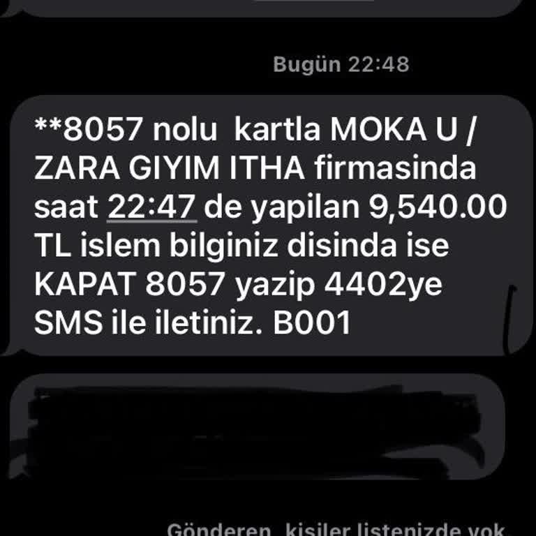 Moka United İzinsiz Kredi Kartı Kullanımıyla Yapılan Alışveriş Mağduriyeti