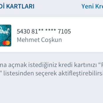 Aktif Edilemeyen Kredi Kartı Sorunu: Neden Gönderildi?