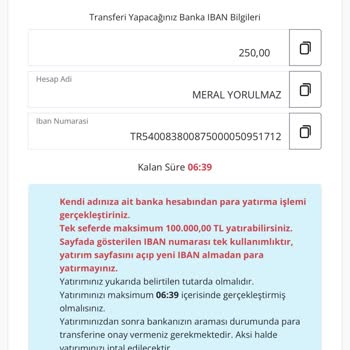 Anında Banka İşlemlerinde Sorun Yaşıyorum