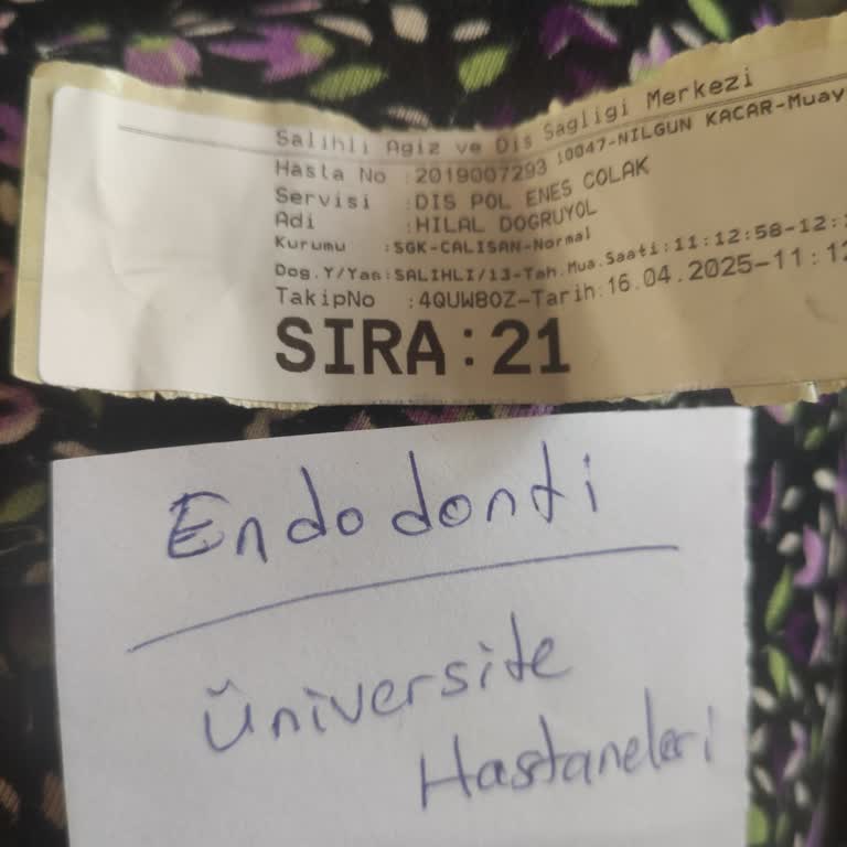 Endodonti Bölümü Var Ama Hizmet Yok