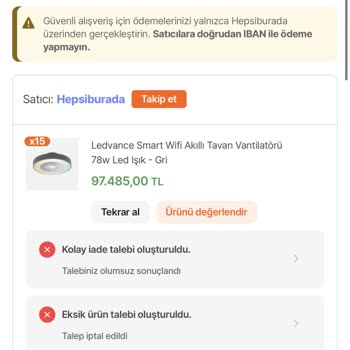 Hepsiburada'da İade Sürecinde Yaşanan Sorunlar ve Müşteri Memnuniyetsizliği