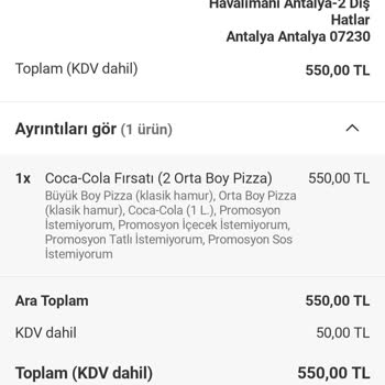Domino's Pizza Ve Yemek Sepeti Arasında Mağduriyet
