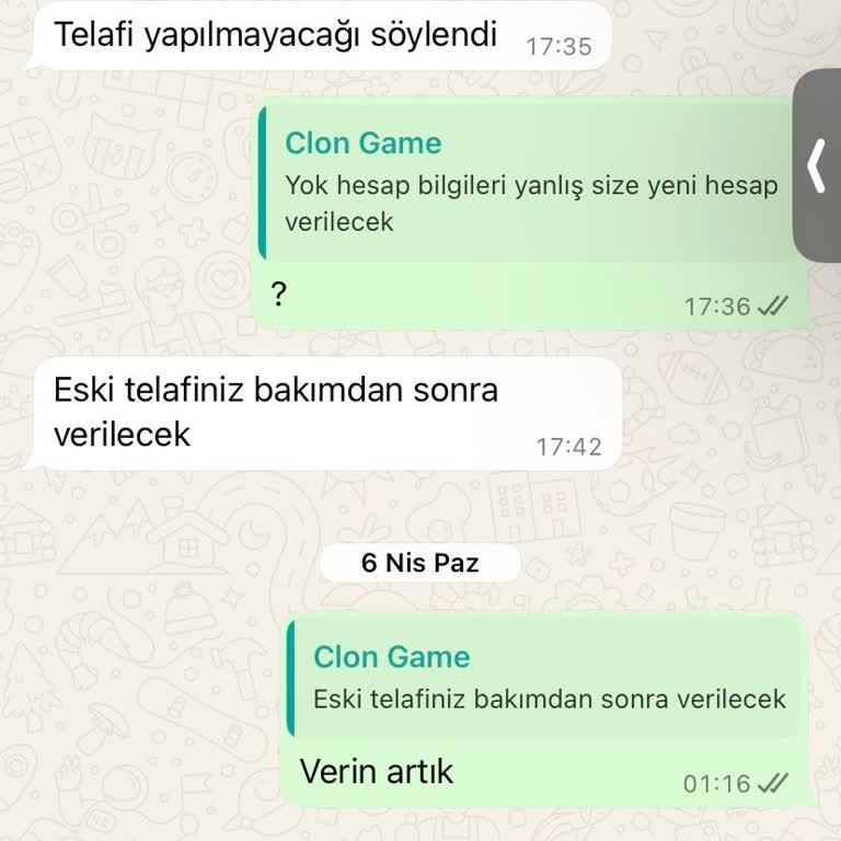 Satın Alınan Hesapta Sorun Ve Satıcıdan Yanıltıcı Yanıtlar