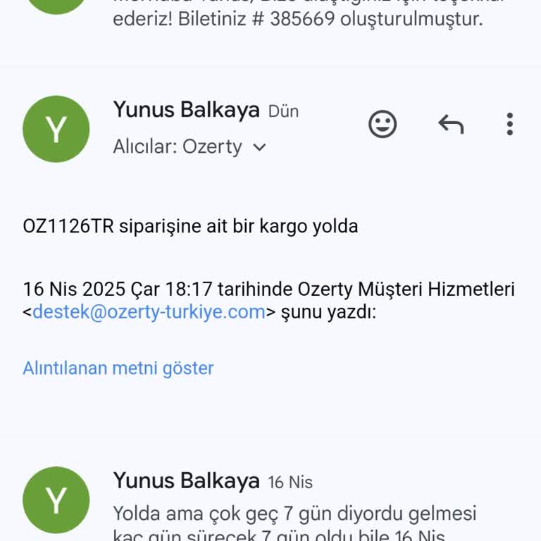Özel Kargo Ücreti Ödendi, Ürün Teslim Edilmedi Ve İletişim Sorunları Yaşandı