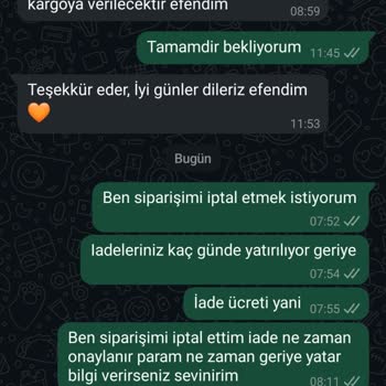Riva İstanbul'dan Sipariş İadesi Ve Geri Ödeme Sorunu