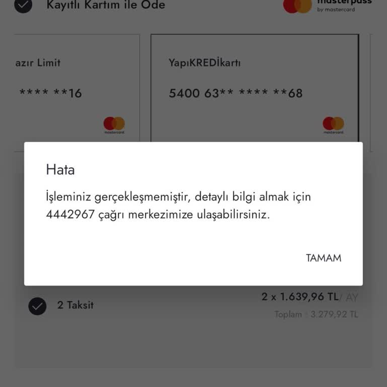Sürekli Hata Veren Kart Seçimi Sorunu