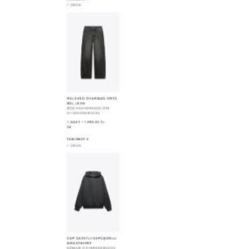 Zara'dan Eksik Ürün Ve Yetersiz Bilgilendirme
