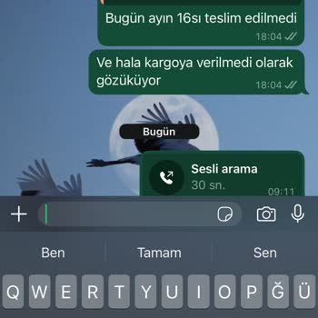 Geciken Sipariş Ve Kaba Müşteri Hizmeti