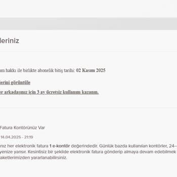 E-fatura Kontörlerimiz Neden Silindi?