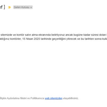 E-fatura Kontörlerimiz Neden Silindi?