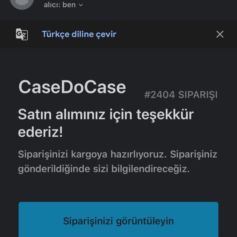 Casedocase'den Sipariş Sonrası İletişim Sorunu