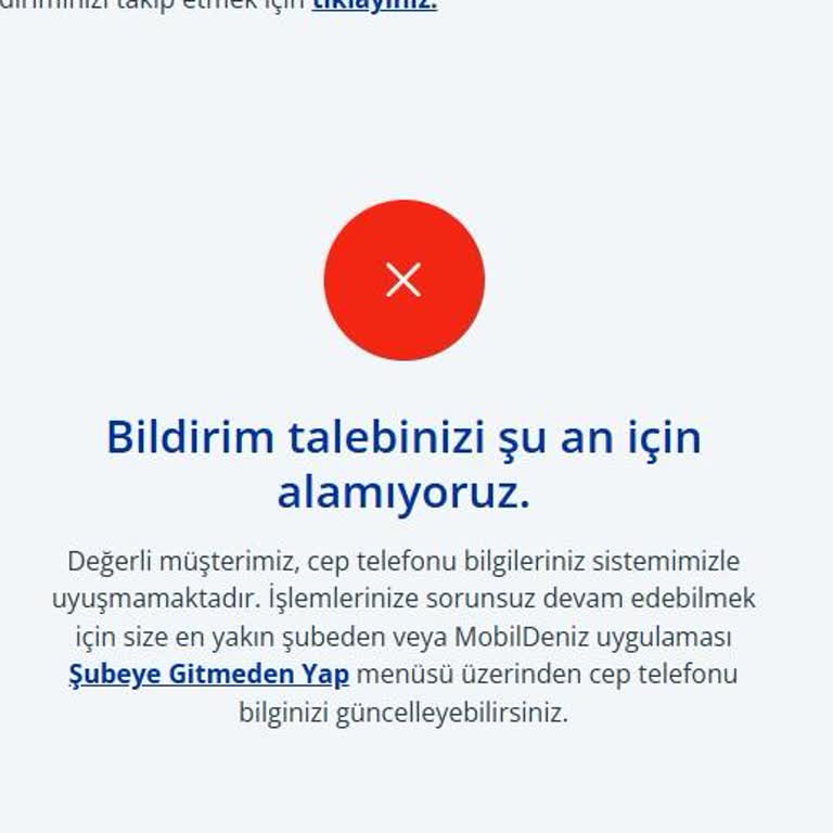 Denizbank'ın E-posta Bildirimleri Ve Ulaşım Sorunu