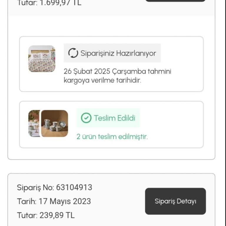 İki Aydır Teslim Edilmeyen Sipariş Ve Müşteri Hizmetleri Sorunu