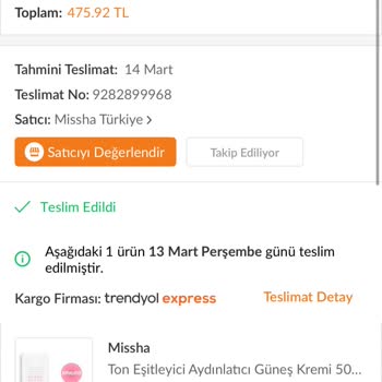 Missha Güneş Kremi Cildimi Mahvetti, Para İadesi İstiyorum