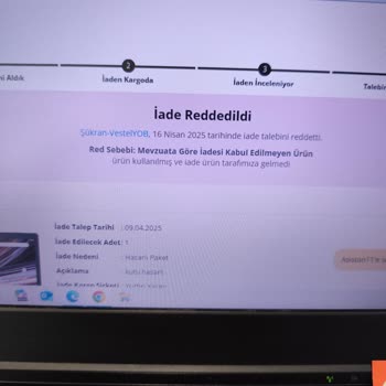 Hasarlı Tablet Kutusu Ve İade Sorunu