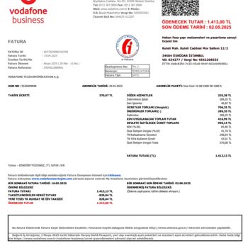 Vodafone'dan Beklenmedik Yüksek Fatura Şoku