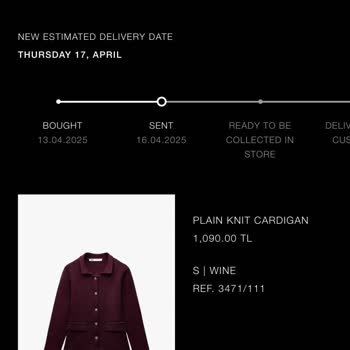 Zara Online Alışverişte Hayal Kırıklığı: Mağazadan Teslim Alma Seçeneği Ve Müşteri Hizmetleri Sorunu