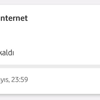 Vodafone Hediye İnternet Yenilenmedi, Haksız Kazanç İddiası