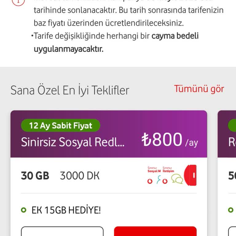 Vodafone Sadakatine Karşılık Yüksek Fatura Şoku