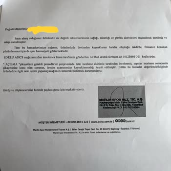 Asics Gel-Nimbus26: Delinen Ayakkabı Ve Yetersiz Müşteri Hizmeti