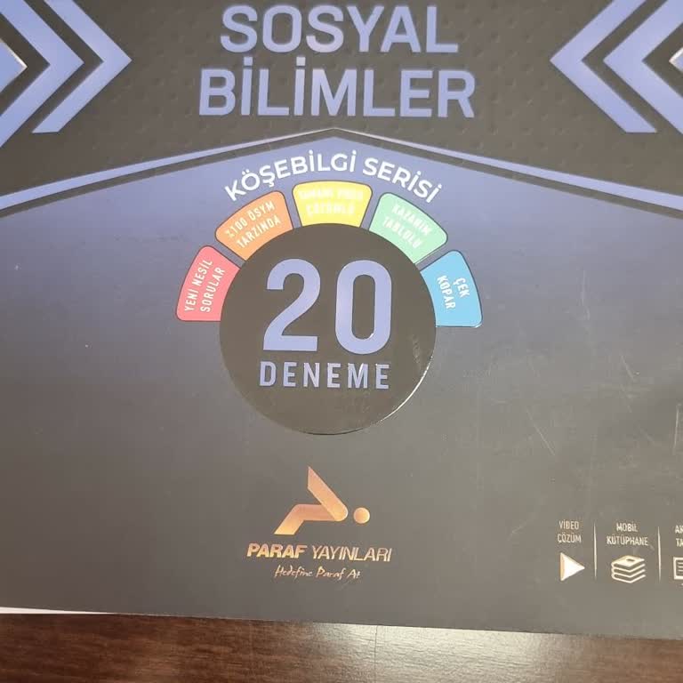 Paraf Yayınları Özensiz Hazırlanan TYT Sosyal Deneme Kitabı