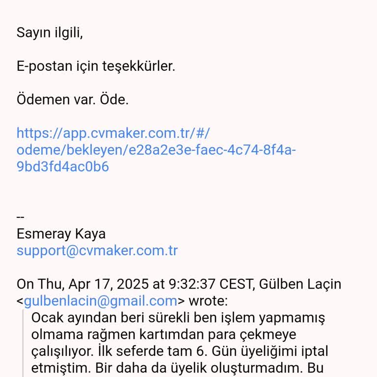 Üyelik İptali Sonrası Haksız Para Çekimi Ve Kötü İletişim