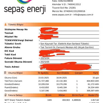 Sepaş Enerji'nin Hatalı Fatura Ve Yetersiz Müşteri Hizmetleri