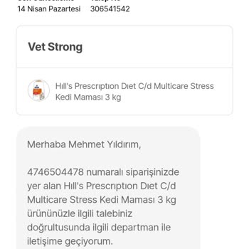 Kedi Maması Siparişinde Paketleme Sorunu Ve Yetersiz Müşteri Hizmeti