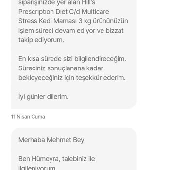 Kedi Maması Siparişinde Paketleme Sorunu Ve Yetersiz Müşteri Hizmeti