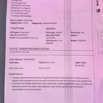 Kurumsal Mağazanın Ürün Kontrol Sürecinde Hayal Kırıklığı