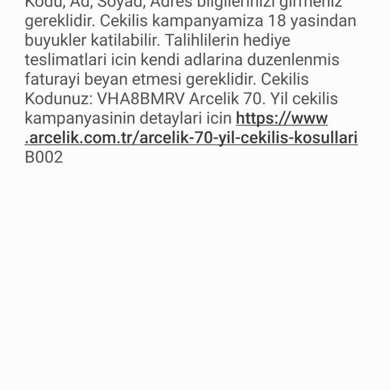 Arçelik Çekiliş Kodu Sorunu Ve Müşteri Hizmetleri İlgisizliği
